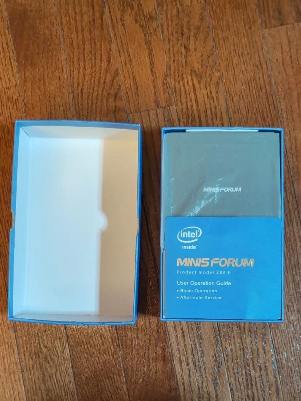 Minis Forum Fanless Mini PC Model #Z83-F with Box Manual + Power Adapter